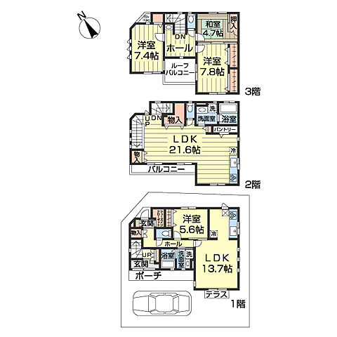 間取り 世田谷区上北沢5丁目