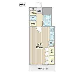 シャトレ明大前 ワンルームの間取図画像