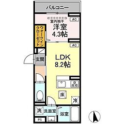 間取図画像 1LDK