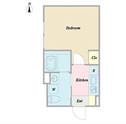 (仮称)大田区西蒲田4丁目計画 1Kの間取図画像