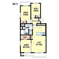 トーア浦安マンション 3LDKの間取図画像