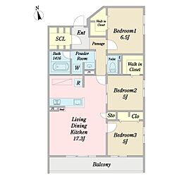 間取図画像 3LDK