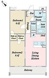 間取図画像 2LDK