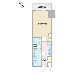 Treem 1Kの間取図画像