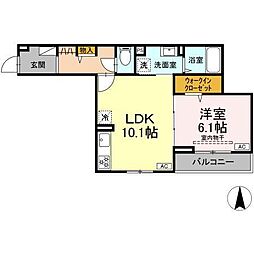 間取図画像 1LDK