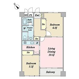 間取図画像 2LDK