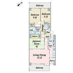間取図画像 3LDK