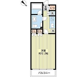 日神デュオステージ荻窪 1Kの間取図画像