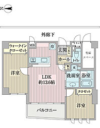 間取図画像 2LDK