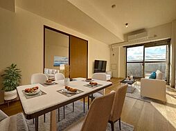 天王洲ビュータワー（ＳＡ借上） 3212 32階1LDKのリビング/ダイニング