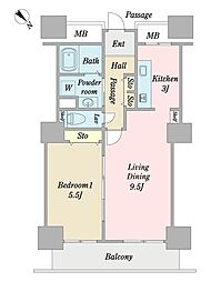 間取図画像 1LDK