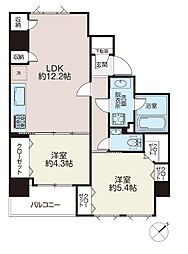 ROCHE LIEN 2LDKの間取図画像
