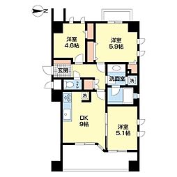 ラナイタウンルネッサンスプラザハウス 3DKの間取図画像