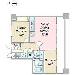 ラナイタウンルネッサンスプラザハウス 2LDKの間取図画像
