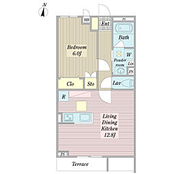 U-Blink 1LDKの間取図画像