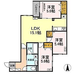 間取図画像 3LDK