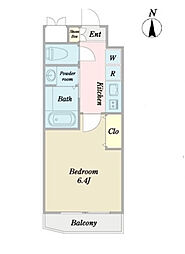 メゾン・スヴェニール 1階1Kの間取り