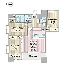 間取図画像 2SLDK