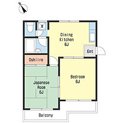 シノカズ・シャイニング 2DKの間取図画像