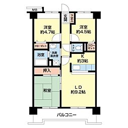 スペランツァ 3LDKの間取図画像
