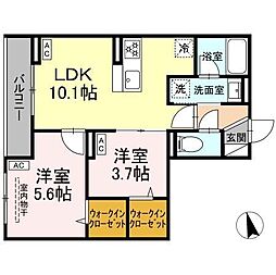 間取図画像 2LDK