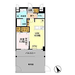 LUMIERE 1LDKの間取図画像