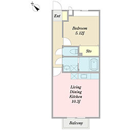間取図画像 1LDK