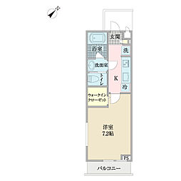 ノーブル 1Kの間取図画像