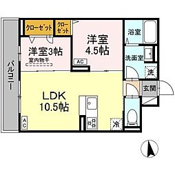 間取図画像 2LDK