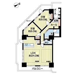 間取図画像 2LDK