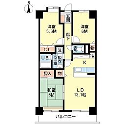 グレース・1 3LDKの間取図画像