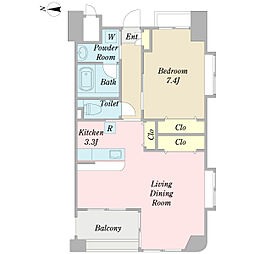 間取図画像 1LDK