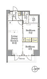 間取図画像 2LDK