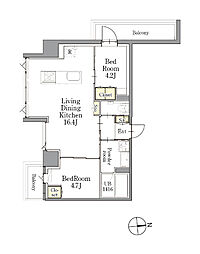 間取図画像 2LDK