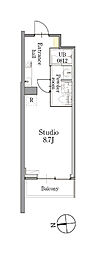CLASSEUM(クラシアム)仙台新寺通 ワンルームの間取図画像