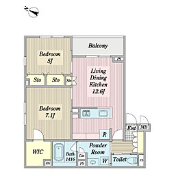 間取図画像 2LDK