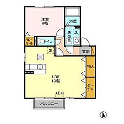 間取図画像 1LDK