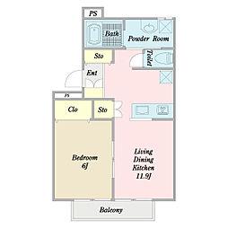 間取図画像 1LDK