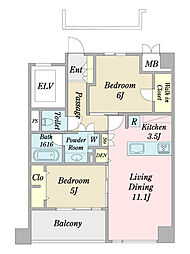 間取図画像 2LDK