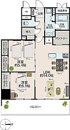 間取図画像 2LDK