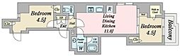 RANA東上野 2LDKの間取図画像