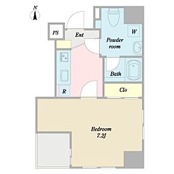 レジーナ秋葉原太平 1Kの間取図画像