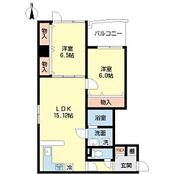 ANTHILL順一 2LDKの間取図画像