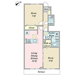 間取図画像 2LDK