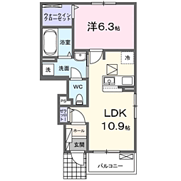 間取図画像 1LDK