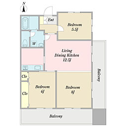 間取図画像 2LDK