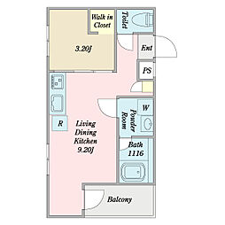 間取図画像 1LDK