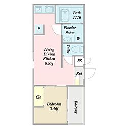 間取図画像 1LDK