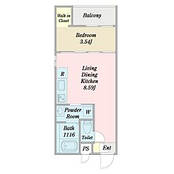 間取図画像 1LDK