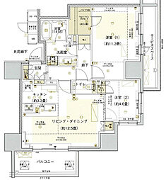 間取図画像 2LDK
